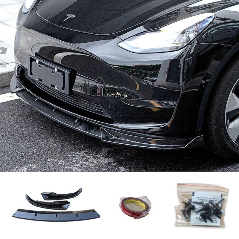 Tesla Model Y Front Lip Splitter 2019-2024: Three-Stage Modified Body Kit