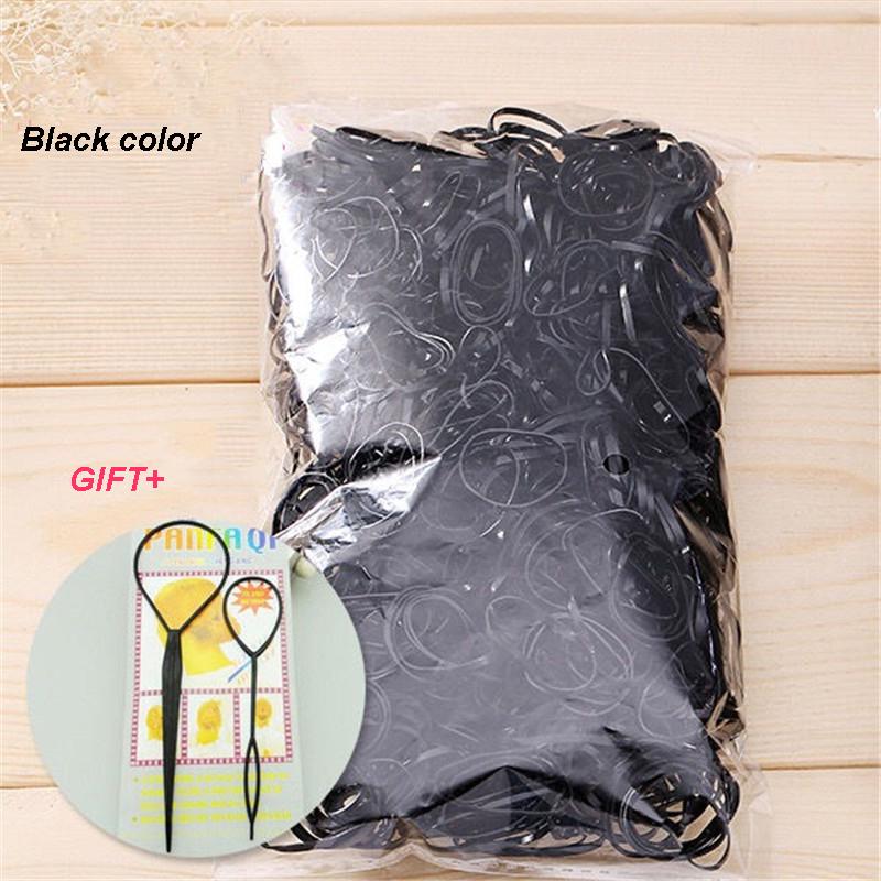 800 Pezzi/Confezione Elastico Corda per Coda di Cavallo Accessori per Capelli per Ragazze Elastico in Gomma per Capelli