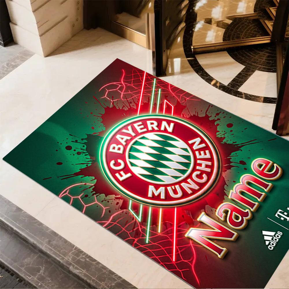 Bayern Munich Fan Gear Floor Rug Office Rug Suitable for Living Rooms Dormitory Kitchen Bedrooms Anti-slip Rug Decorate Offices Spiritual Gift
