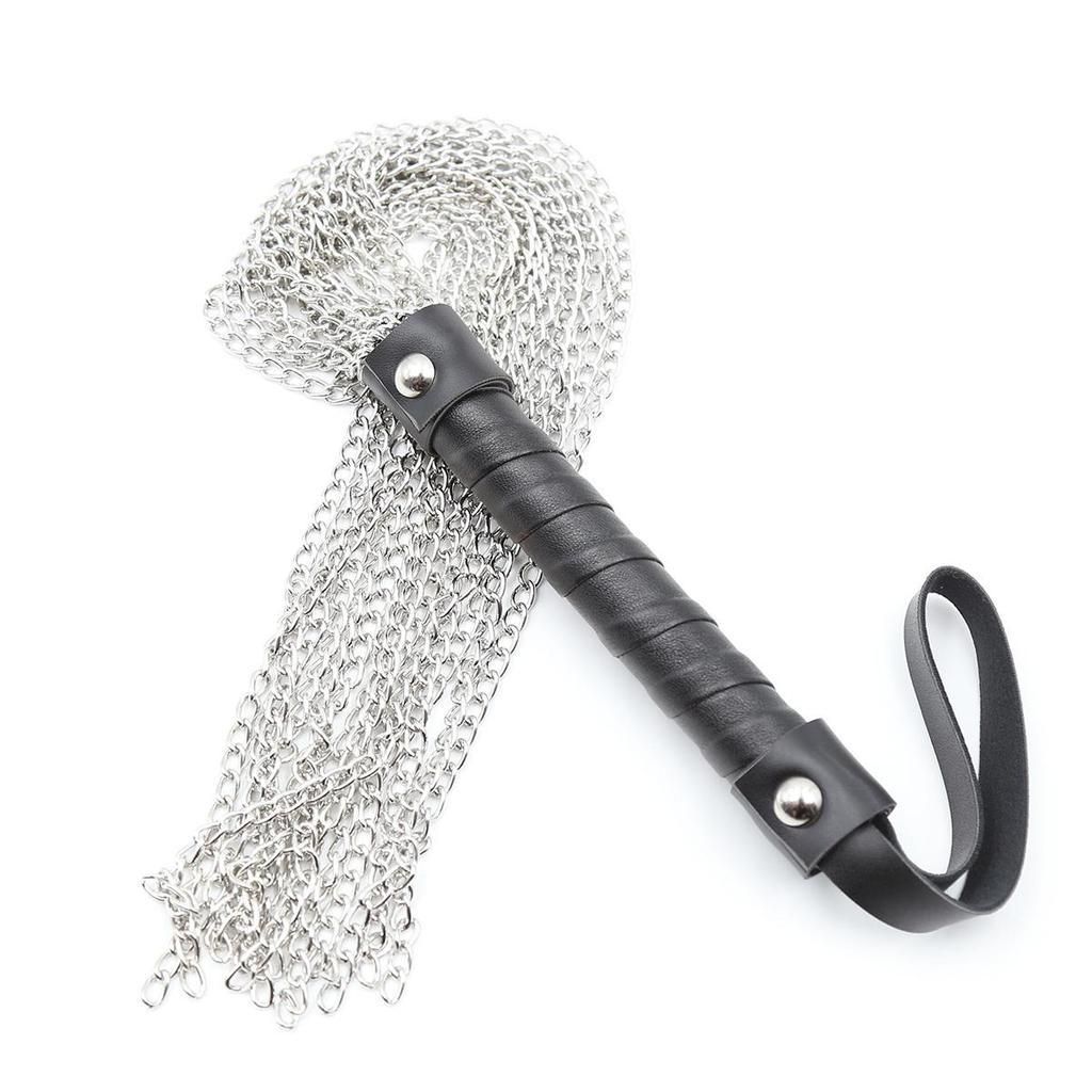 VaHppy Adult sexual games products Whip Slap SM BDSM Diamond handle Weighted Iron chain beard Tassel sex toys for Couple