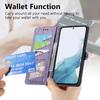 For Samsung Galaxy A36 5G Case Zipper Wallet Geometry Lines Leather Phone Cover