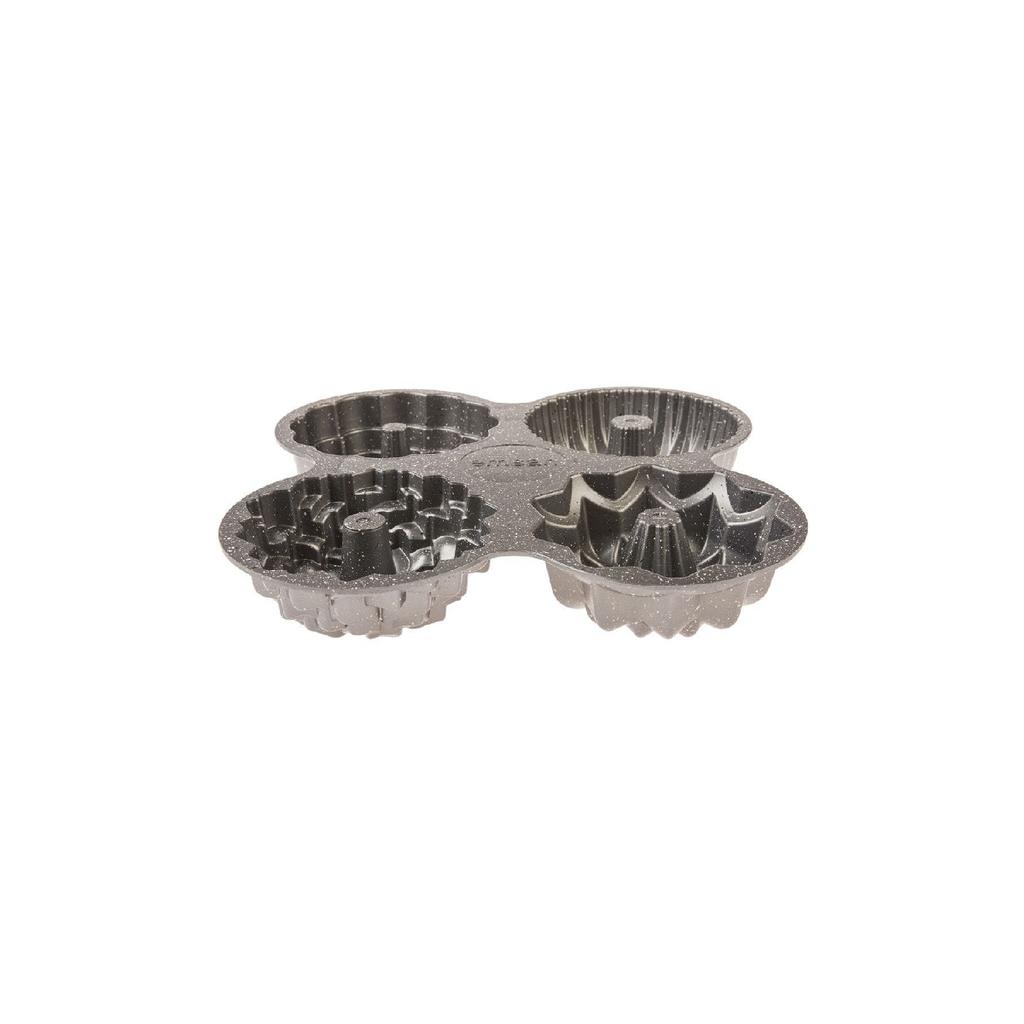 Griss Four In One 4-piece Gray Cake Mold
