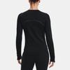 Under Armour Infused Meridian Crew Long Sleeve T-Shirt Women Tops Black 1360568-001