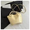 Korean Leather Bucket Bag Small Women’s Handbag Fashion Single Shoulder Bag  Female