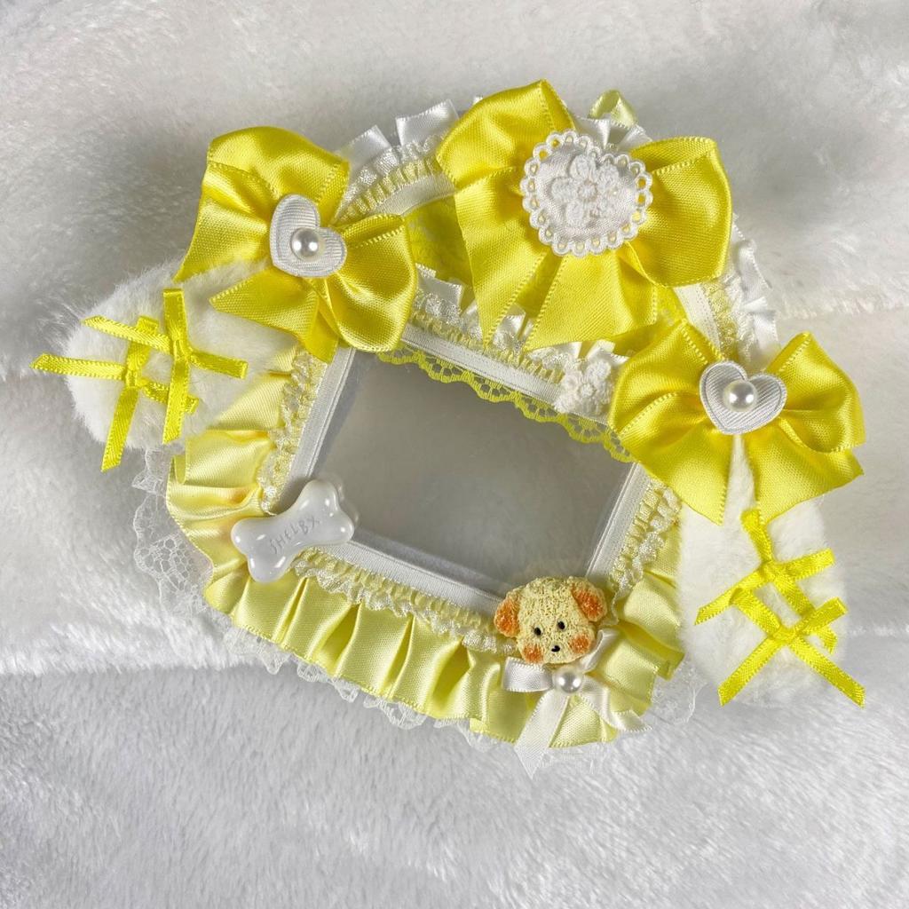 Taschenanhänger Ita-Taschenzubehör Idol-Foto-Displaykarten-Schutz Itabag-Dekoration Kartenhalter Spitze Hund Y2K-Zubehör Cute Core