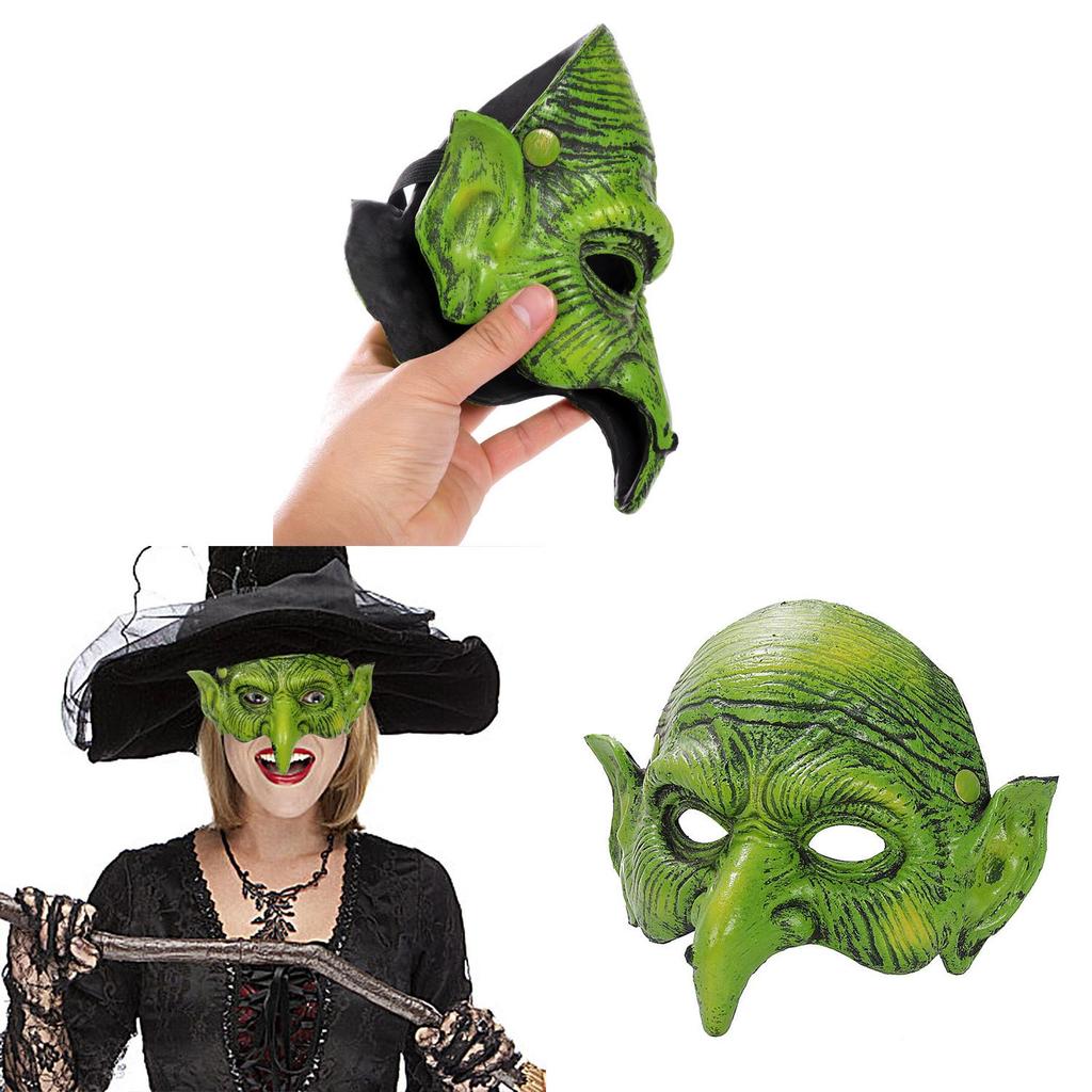 Halloween Hexenmasken-Requisite aus PU-Schaumstoff für Kostümpartys