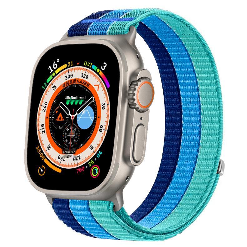 Nylon Loop Velcro Replacement Band for All Apple Watch Series 38/40/41mm
