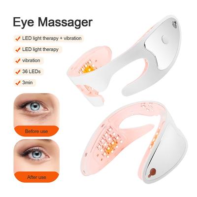 Electric Eye Massager Hot Compress Red Light Eye Fatigue Relief Massager Vibration Massage Eyes Relaxation Massager Glasses