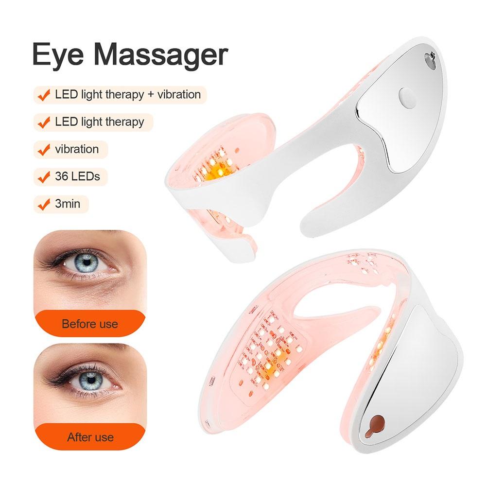 Electric Eye Massager Hot Compress Red Light Eye Fatigue Relief Massager Vibration Massage Eyes Relaxation Massager Glasses