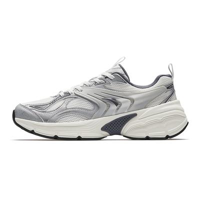 AT959 Low Top Running Shoes Women's White Silver Gray 922615501Q-2