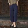 2023 Women's Cotton Linen Slimming Printed Harem Pants - Versatile, High-Quality Cropped Design