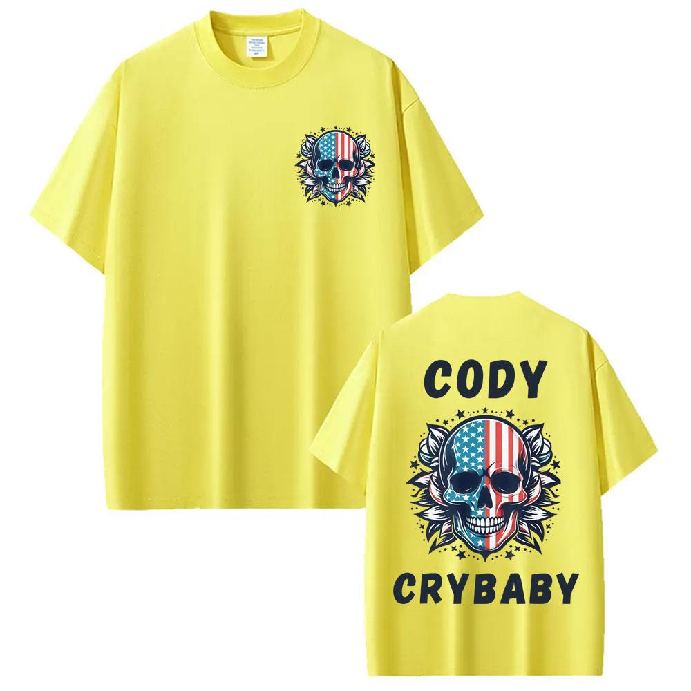American Nightmare Cody Rhodes Logo Tshirt Unisexs Clothing Violence Aesthetic T Shirts Casual Loose Oversized T Shirt Streetwear