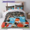 Erling Haaland & Phil Foden Pattern Bedding Home Decoration Birthday Gift ( 1 duvet cover + 2 pillowcase, without core),fan merchandise.