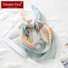 Shanghai Story 100% Mulberry Silk Small Square Scarf