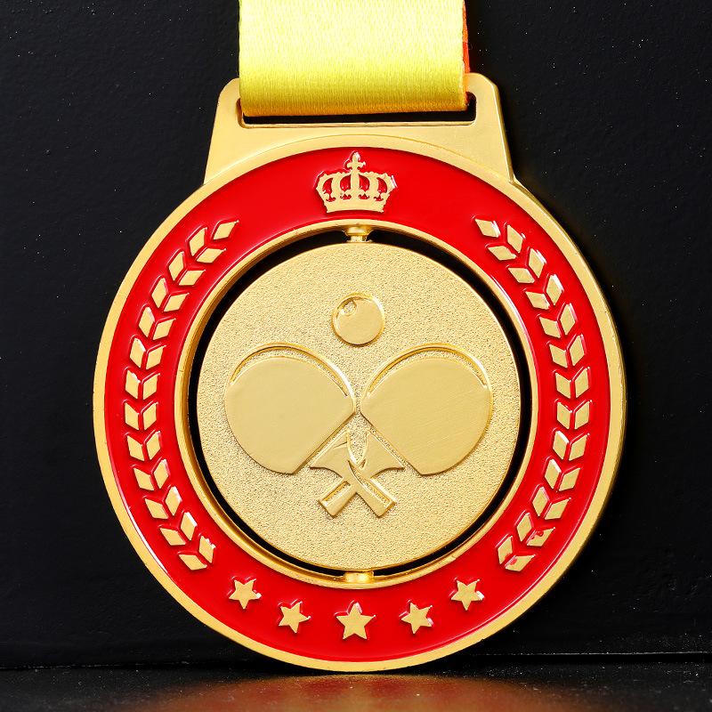 

Table Tennis Gold Silver Bronze Medals for Ping Pong Games Competitions Party Favors With Neck Ribbon Bulk Prize Gift Customized