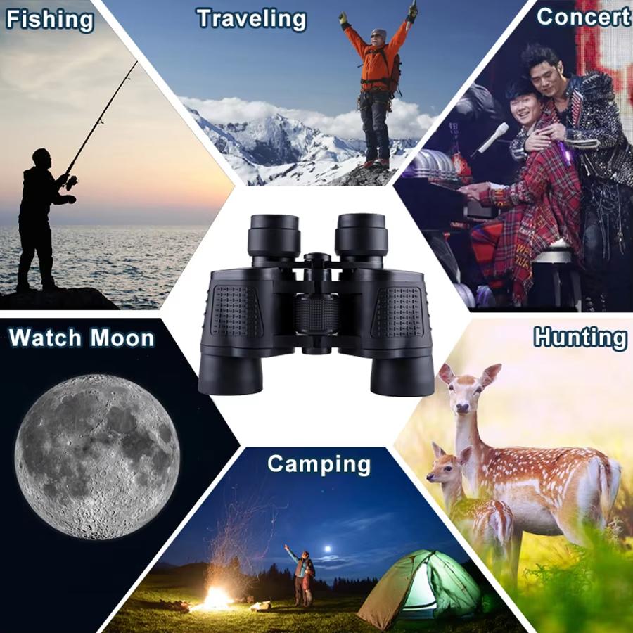 Binoculars 90x90 Long Range Bak4 Prism Hd High Power Telescope Optical Glass Lens Hiking Travel Portable For Hunting Sport Scope