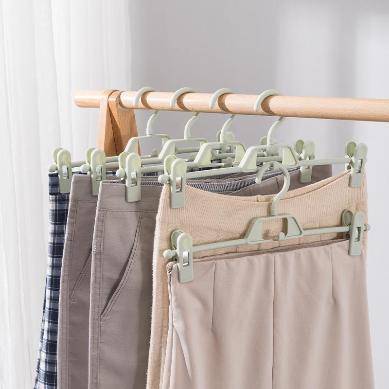 Mom's Joy No-Trace Multifunctional Pants & Skirt Hanger Clips - Anti-Crease, Household Drying Rack and Storage Solution.