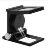 10X Folding Linen Tester Mini Pocket Metal Magnifier with Light and Scale Wiring Counter Magnifier