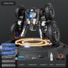 Dual-Sided Rotating Butterfly Stunt Robot Car with Transforming Spray and 2.4G Drift Remote Control