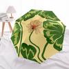 1pc Lotus Leaves Automatic Open/Close Umbrella, Portable Folding Umbrella for Travel, Themed Events, It Is Suitable As a Gift for Various Festivals, O