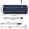 12V Solar Panel Kit IP65 Waterproof High-Efficiency Car Battery Solar Trickle Charger Solar Powered Charger for RVs Tractors