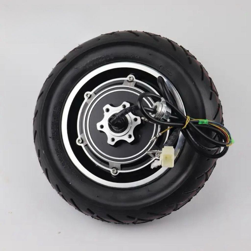 10" Electric Scooter Rear Wheel Hub Motor with Disc Brake, 36V/48V Motor & Driver for E-Scooters.