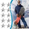 10 UNIDADES Stomp Pad para Snowboard Antiderrapante Studs de Pentagrama Pads de Aderência para Snowboard Estilo Ousado Pads de Tração, Fixação de Esqui