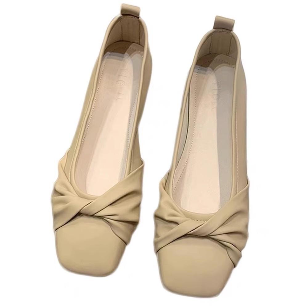 Mary Jane fairy wind gentle soft-soled ladyshoes spring and autumn 2025 new versatile flat-soled Doudou grandma single shoes women