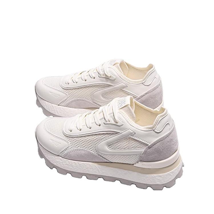 Thick-soled Inner Height-increasing Mesh Shoes Women's Breathable Mesh Forrest Gump Shoes 2025 New Popular Sports and Leisure Height-increasing Da
