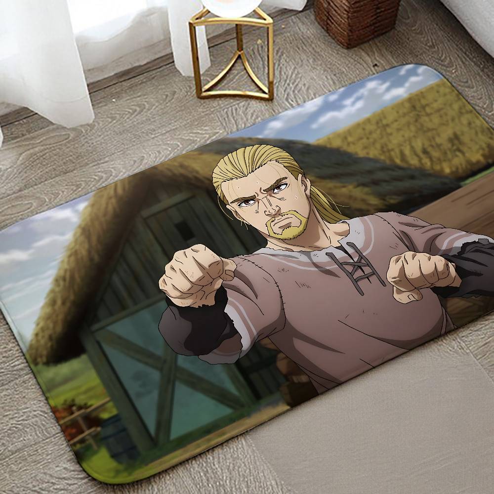 Aniem Vinland Saga Carpet Bathroom Anti-slip Mat Door Mat Home Decoration Mat Entrance Door Mat Scratch-resistant Door Mat