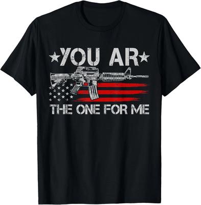 Retro American Flag You AR The One for Me Unisex T-Shirt