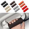 2Pcs PU Leather Pull Handle Gloves Non-slip Car Ceiling Handle Simple Car Handle Cover  for All Cars
