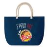 Beach Bag - PLANETEE - I Can't Tacos - Rope Handle - Large Size - Cotton