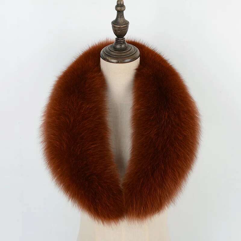 Natural Raccoon Fur Collar Scarf Genuine Fur Scarves Shawl Neck Warmer Fur Square Collar Women Long Scarf Winter Fox Fur Collar