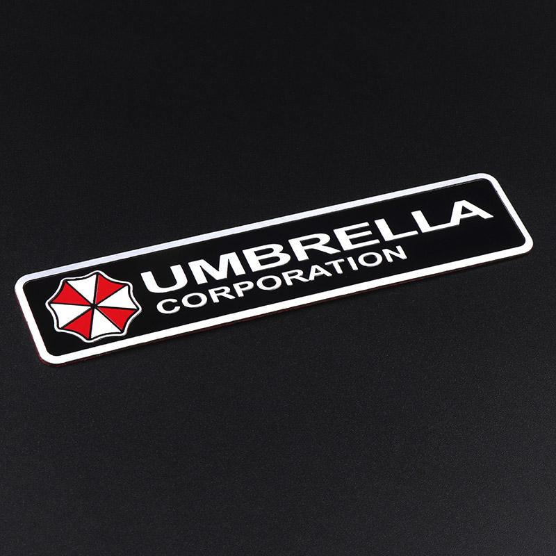 For Audi RS3 3D Aluminum Umbrella Corporation Badge Stickers Car Trunk Body Decorations Decal Accessories for Audi Renault Honda Volvo Skoda