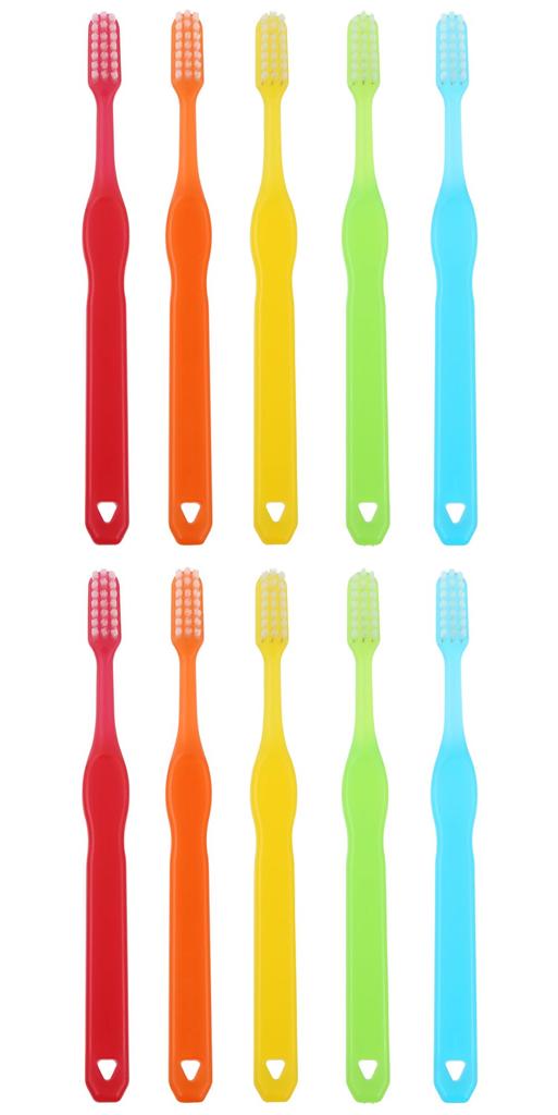 L Dental Toothbrushes for 5 Candy Easy To for Baby Teeth and Ages 5 and Solid 10 APIS Children, Colors, Clean, Molars, Up, Colors, Assorted, Brushes,