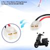 Battery Wiring Harness Kit for Razor MX350, MX400, 14AWG 4-Pin 2-Wire | Replacement Power Cable for Electric Scooters