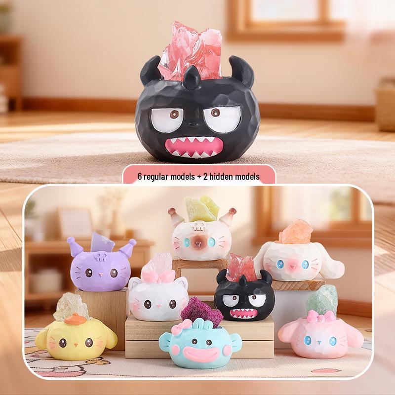 Qingqiu Nine-Tailed Fox Blind Box Figurine - Trendy New Year Gift & Desktop Decoration