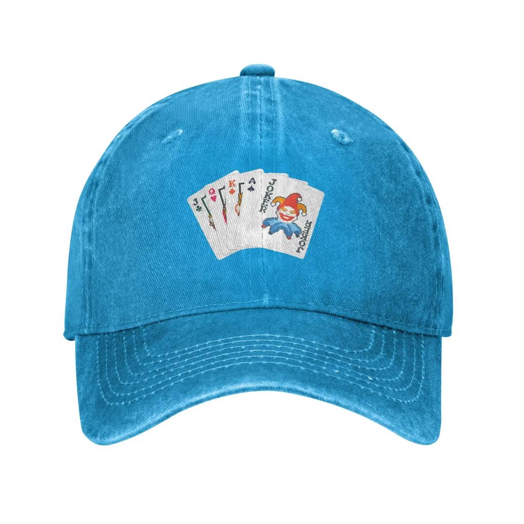Balatro Game Card Joker Washed Baseball Cap Casual Sun Trucker Summer Men Women Kpop Rock Snapback Cap