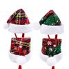 Adjustable Xmas Cat Santa Hat Cloth Puppy Christmas Hat Pet Dress Up Christmas Pet Hat  New Year