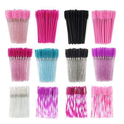 50/100/300Pcs  Disposable Eyelash  Brush Soft Head Crystal Eyebrow Brush Lash Extension Brush  Mascara Wand Makeup Tool
