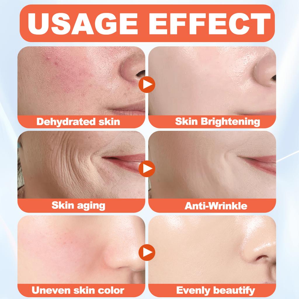 1/2PCS Compound Acid Carrot Light Age Collagen Face Cream, Moisturizing, Brightening, Whitening, Ant