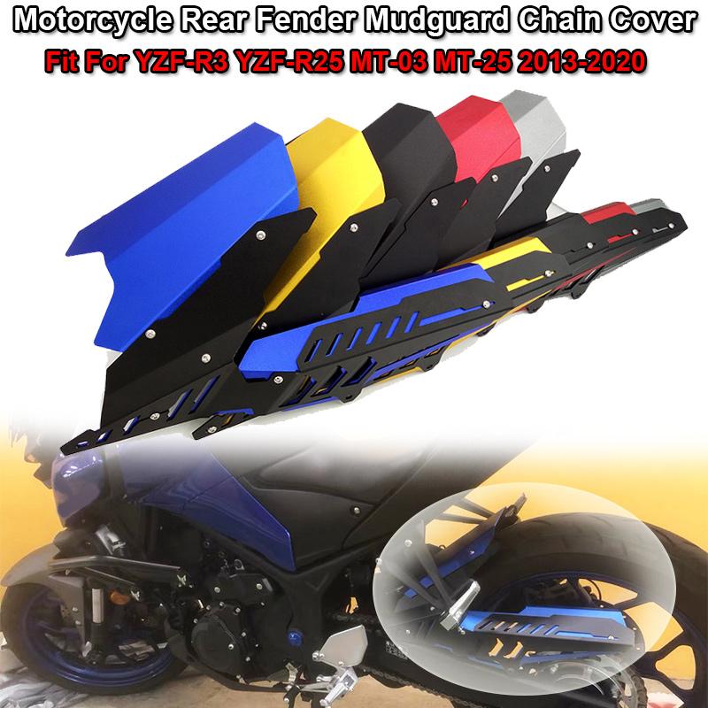 

Подходит для YAMAHA YZF-R25 YZF-R3 MT-03 MT-25 YZF R25 R3 MT03 2015 - Заднее крыло мотоцикла Брызговик Защита цепи