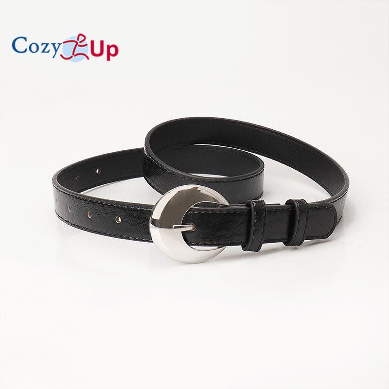 Women Thin Elastic Waist Belt for Dress Ladies Skinny Stretch Fashion Belt with Gold Buckle