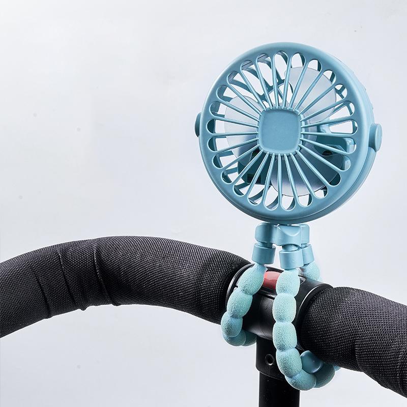 Octopus Small Fan USB Rechargeable Fan Lithium Battery Mini Fan Multi Functional Portable Fan Octopus Fan Hand Fan Summer Fan