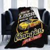 3D Print Joey Logano 22 2X Champion Blanket Soft Sofa Cover Throw Blanket Fleece Tapestry Warm Bed Blankets for Bedroom Couch