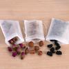 100 Bucăți Pliculețe de Ceai De Unică Folosință Multi-Dimensiuni Material Nețesut Pentru Ceai cu Frunze Vrac Pungă goală cu Șnur Pliculețe Filtru pentru Cafea Rece