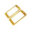 2PCS Guitar Humbucker Pickup Frames Easy Installation Mounting Rings with Screws Replacement Pickup Rings Metal Texture