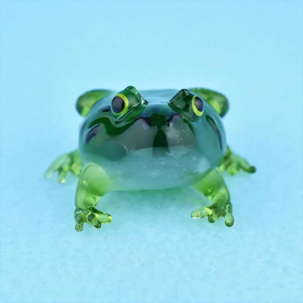 Fourcart Cute Handmade Glass Bell Horned Frog