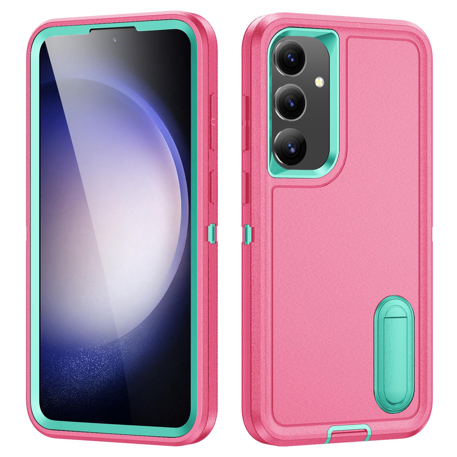 

Чехол-подставка для Samsung Galaxy S25/S24, Чехол для телефона, PC+Силикон+EVA, Дизайн 3-в-1 B